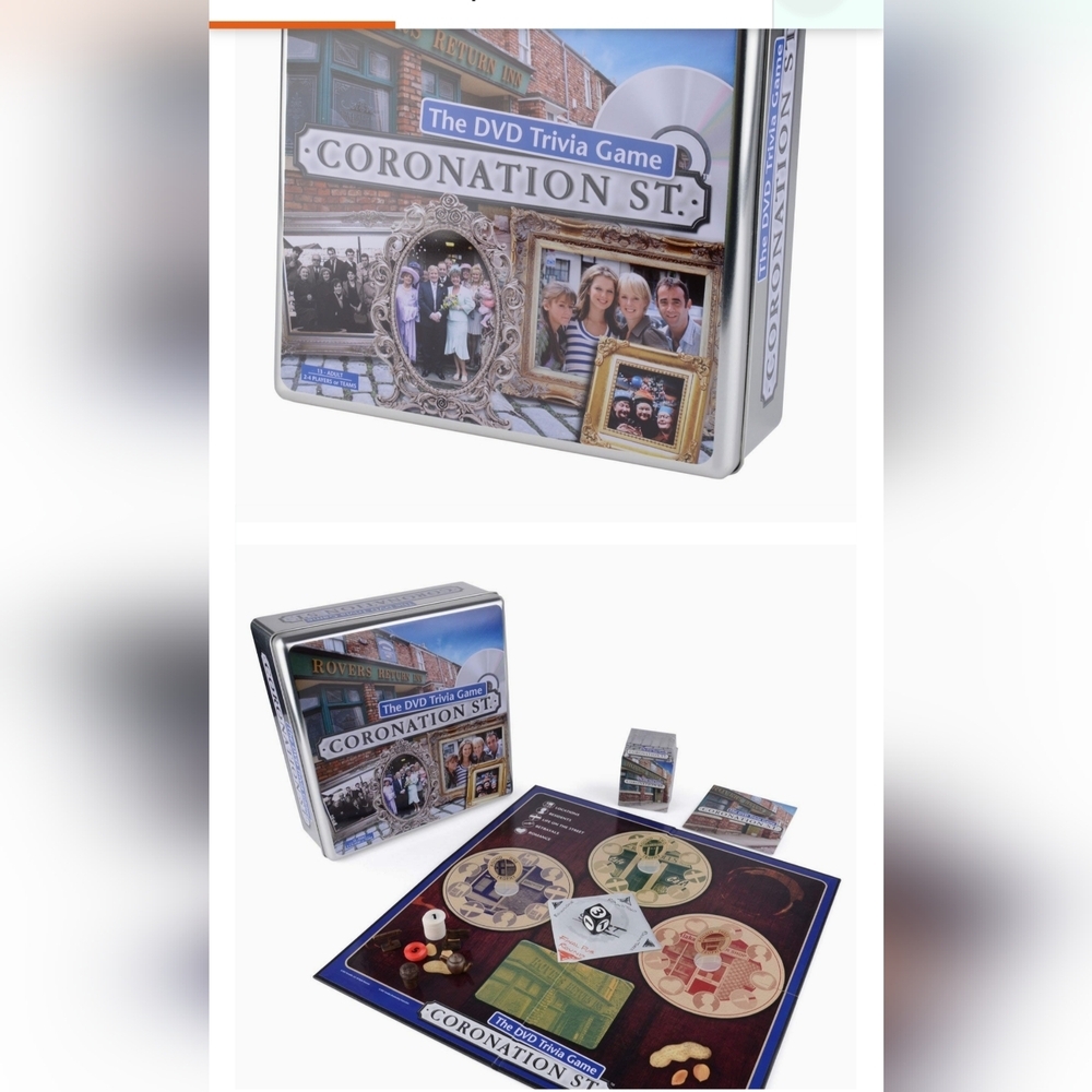 Coronation Street Trivia Game DVD New In Tin Box